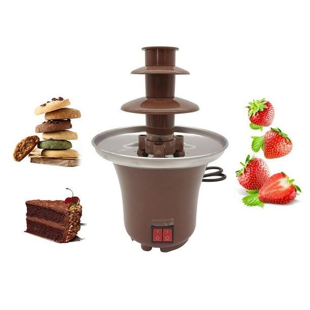 fuente, cascada, fondue de chocolate, tres nuveles de chocolate