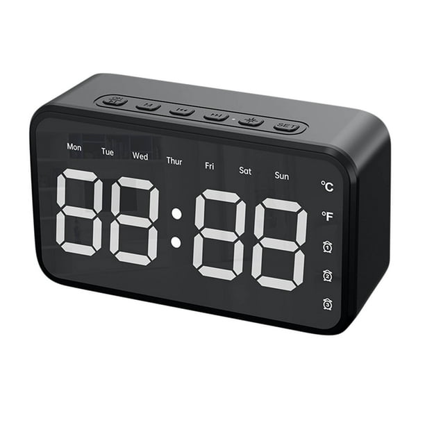 Reloj Despertador Con Altavoz Bluetooth Inalámbrico Digital