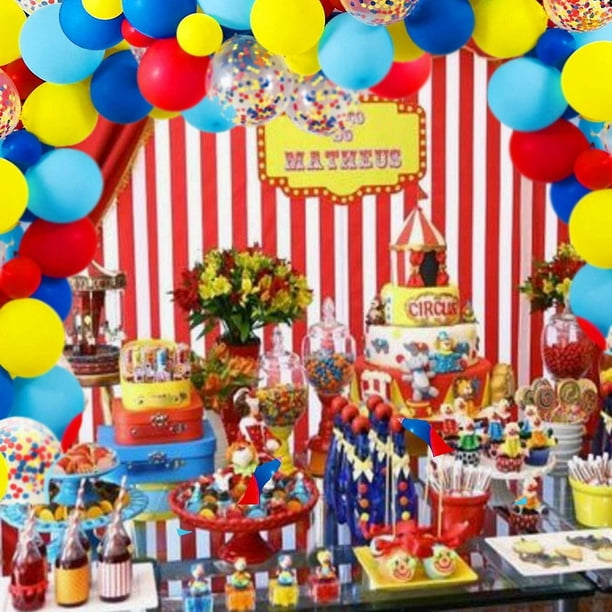 Arco de globos 6 decoración cumpleaños - Circus Fiesta