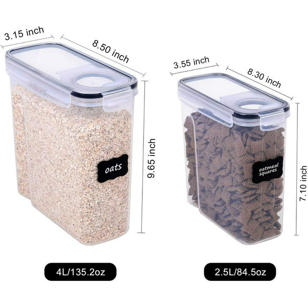 1,4L Contenedores de plástico para alimentos Pantry Organiza los cereales de  plástico herméticos Caja de recipientes recipientes para almacenamiento de  alimentos - China Contenedores de almacenamiento y Organizadores de  despensa de alimentos