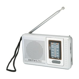  Mini radio portátil AM FM Radio de bolsillo con MP3, linterna  LED, altavoz de radio digital compatible con tarjeta Micro SD/TF/USB,  ahorro de escaneo automático, batería recargable de 1200 mAh, por 