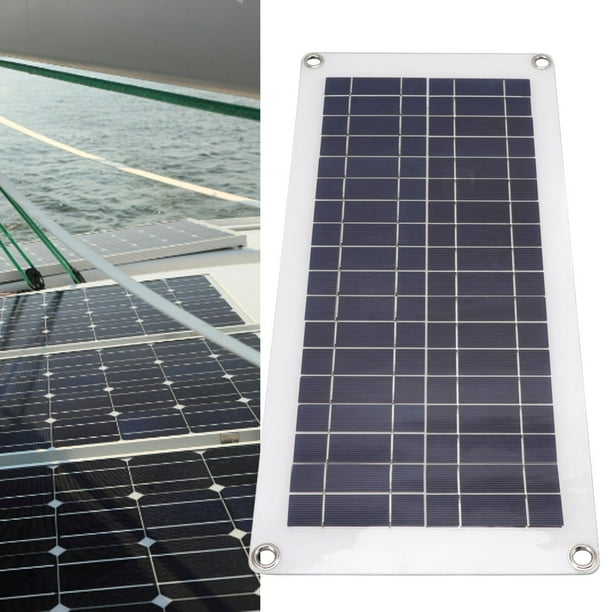 Panel solar flexible multiusos portátil 10 W 18 V 5 V fácil de instalar con  2 salidas USB para exteriores ANGGREK Otros
