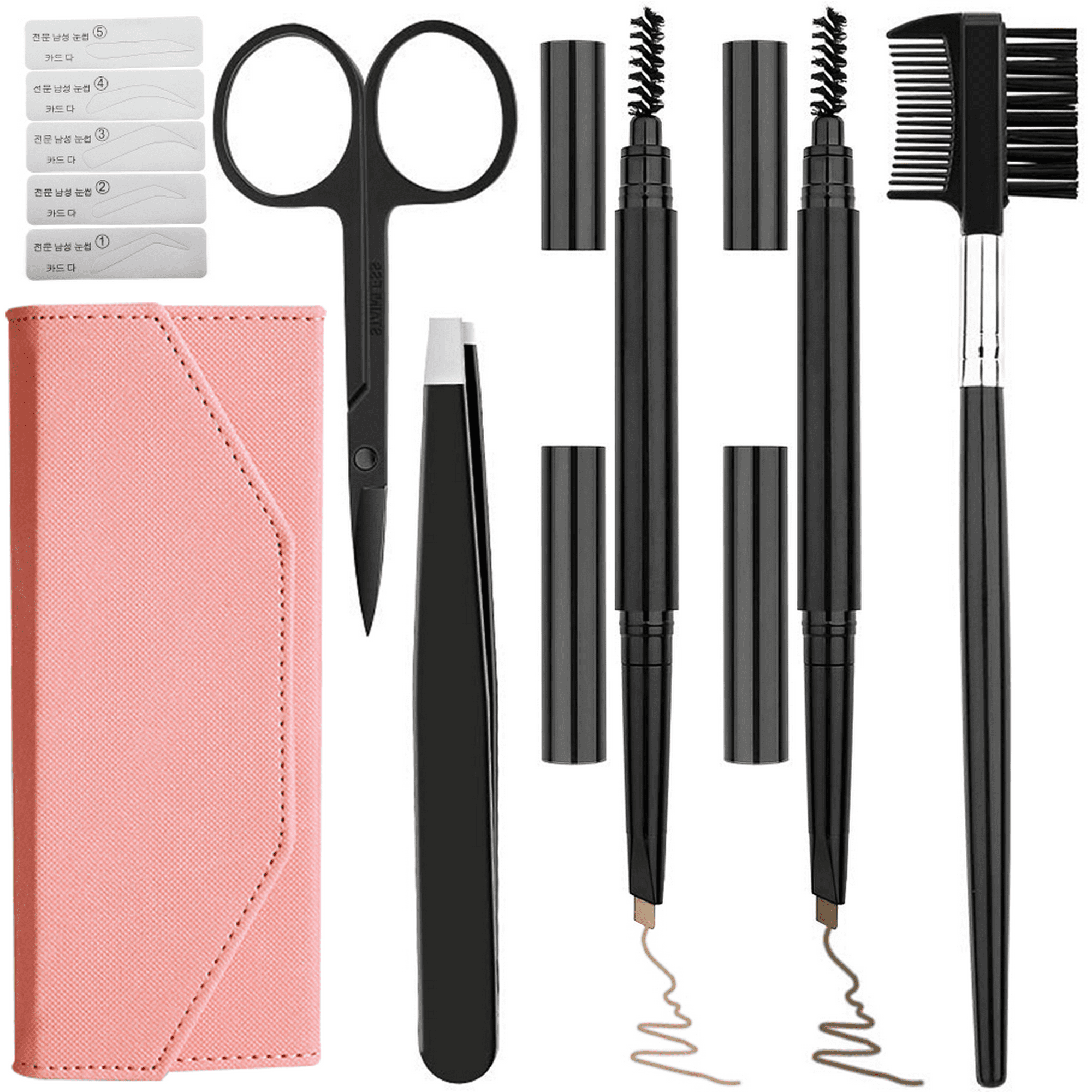 Pink Eyebrow Trim Kit Lápiz de cejas tamaño 3 y 5 Adepaton 20355272