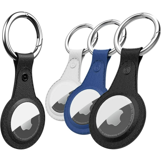  DDJ - Soporte impermeable para Airtag, paquete de 4 llaveros de  Apple, funda AirTag para collar de perro, equipaje, llaves, protección  antiarañazos de cuerpo completo (silicona: negro/azul, transparente:  blanco/negro) : Electrónica