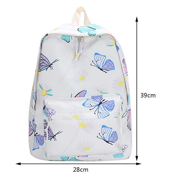 Mochila Mujer Las mariposas imprimen las bolsas de libros ocasionales las  bolsas de escuela multifuncionales para el deporte al aire libre