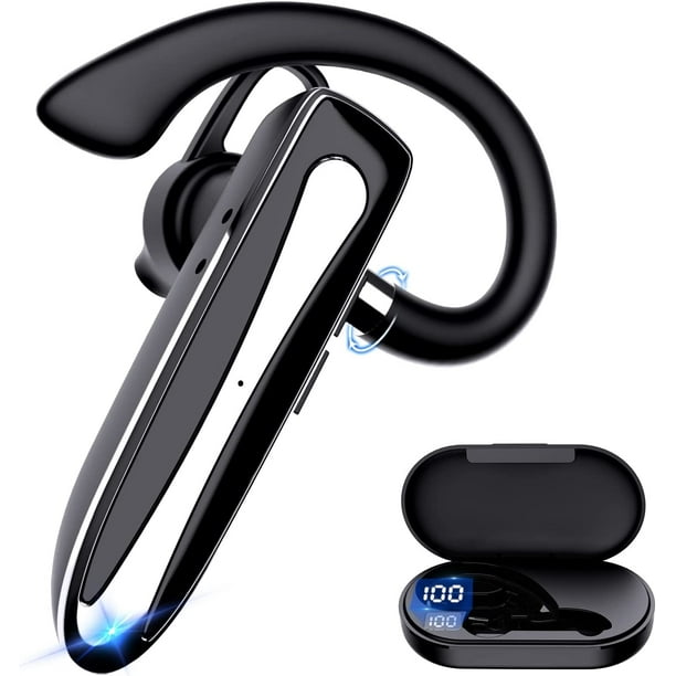 Auriculares Bluetooth para teléfono móvil Auriculares Bluetooth V5.1 con  estuche de carga Auriculares manos libres