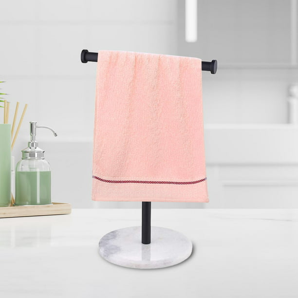 Soporte de toalla para toallas de mano para baño, soporte de pared para  toallas, colgador redondo de toalla resistente, acero inoxidable para