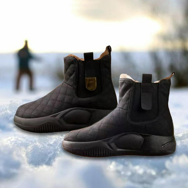 Botas de nieve de invierno para mujer, botines de otoño con suela gruesa  antideslizante, zapatos cóm Soledad botas de nieve