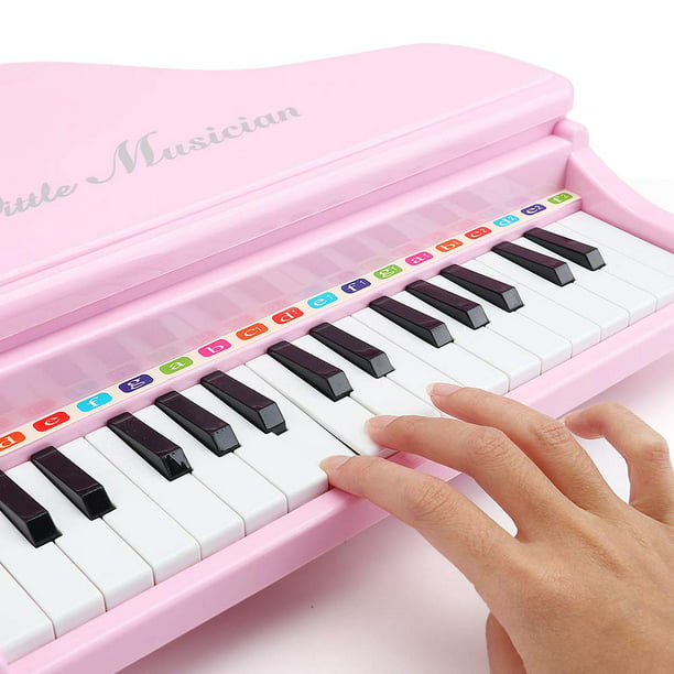 Juguetes de piano para 3 años - Piano de juguete para niños pequeños para  niña - Juguete de piano con micrófono Sincero Hogar
