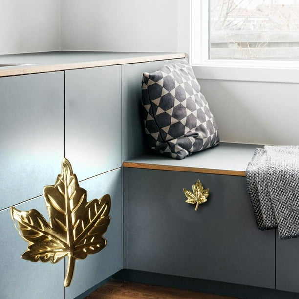 Homdiy Paquete de 1 tirador dorado de bronce para gabinete de cocina,  puerta de armario,herraje moderno para cajones de cómoda, para el baño, la  sala;