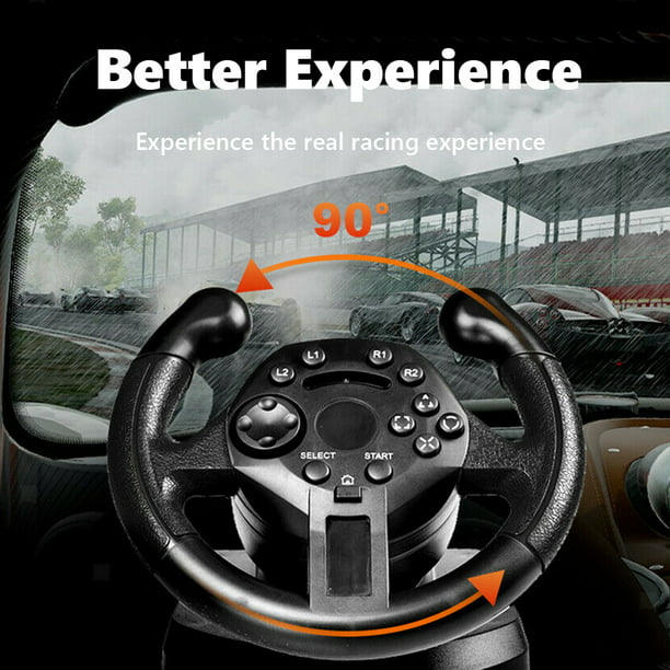 CONDUCCIÓN REAL Juego de volante y pedales Xbox One PS3 4 Nintendo Switch  Racing