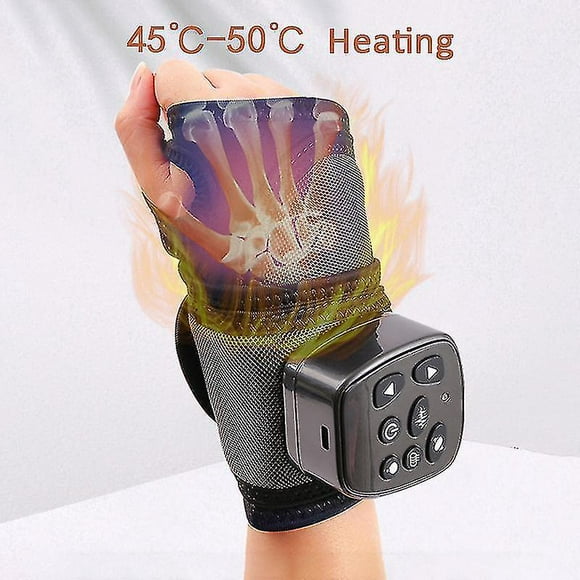 vibration heating wrist massager blood circulation pressotherapy apparatus joint electric hot compress massager physical therapy