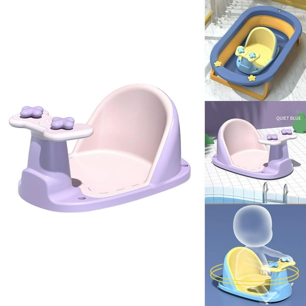 Asiento De Baño Tina Para Bebé Soporte Ajustable Silla De Bañera Con  Ventosas