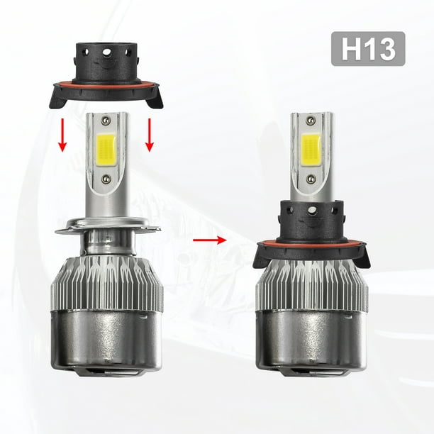 Juego de bombillas LED para coche con casquillo H13, LED