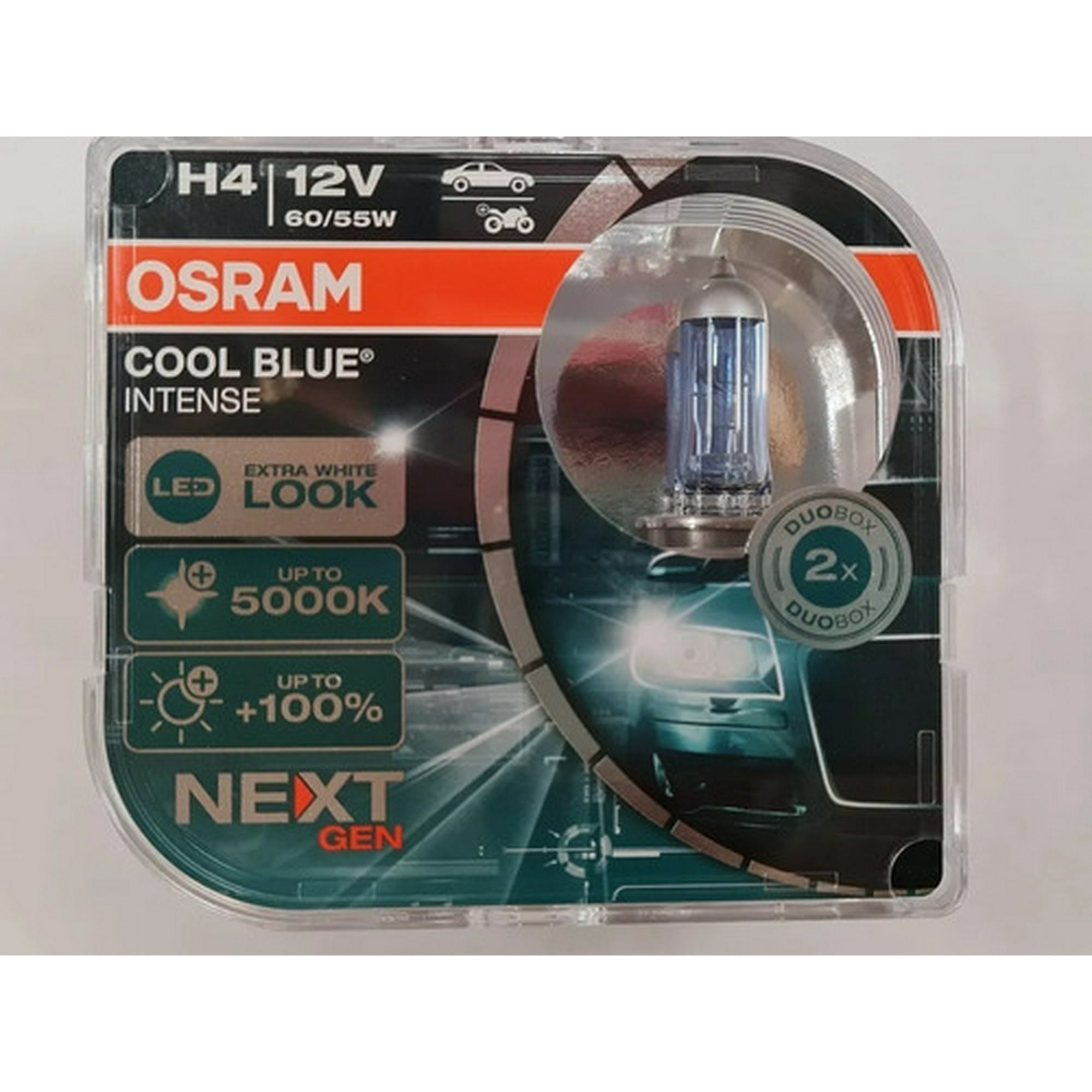 Foco H4 / 9003 Cool Blue Intense Halógeno Osram Osram Foco H4