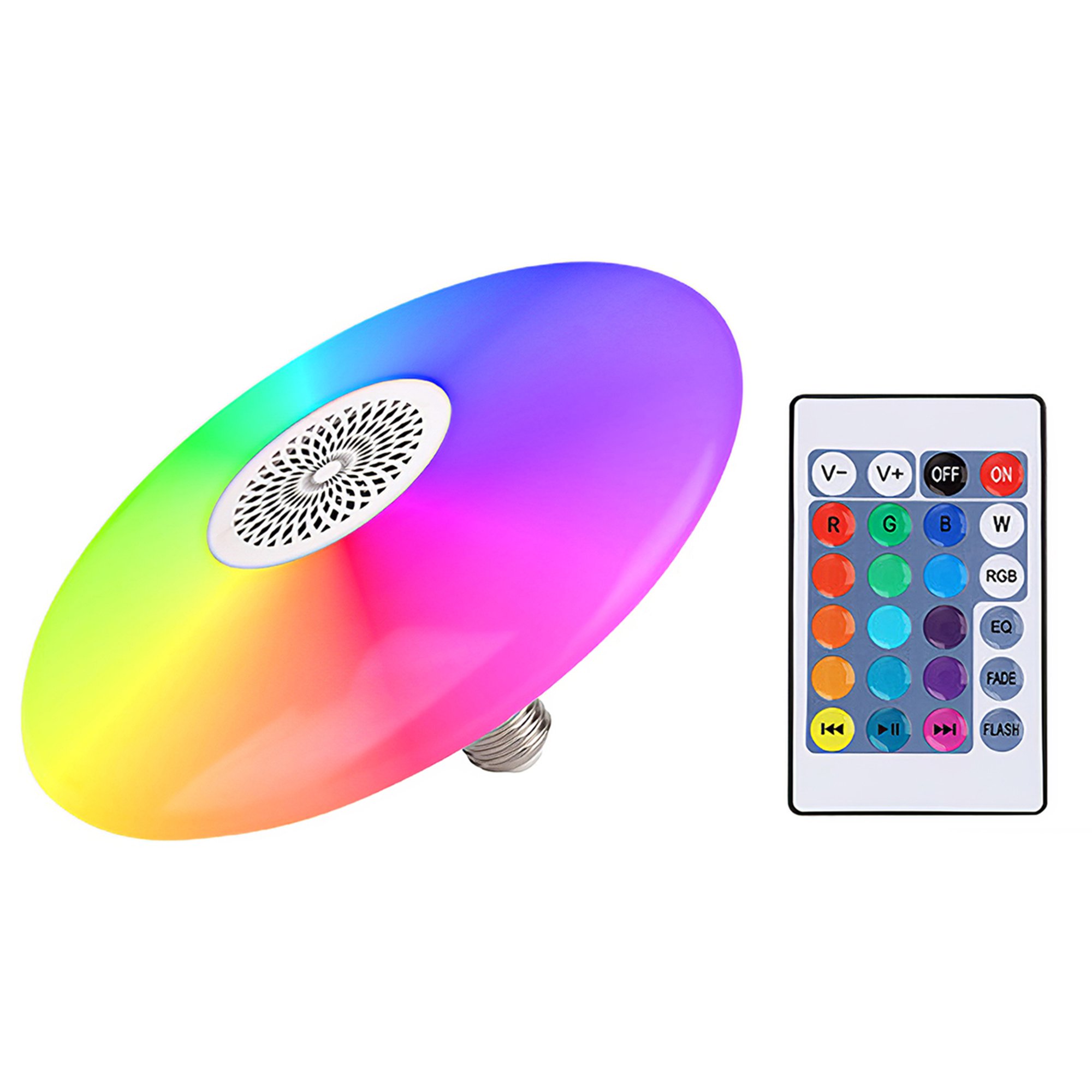 Lámpara mesa despertador radio RGB 9w led