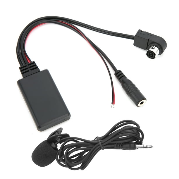 Cable AUX Bluetooth 5,0, Adaptador AUX Duradero Con Reemplazo De Micrófono  Para Alpine CDA-9857 CDA-9886 CDA-117 Para Coche OTVIAP Car Audio Adapter