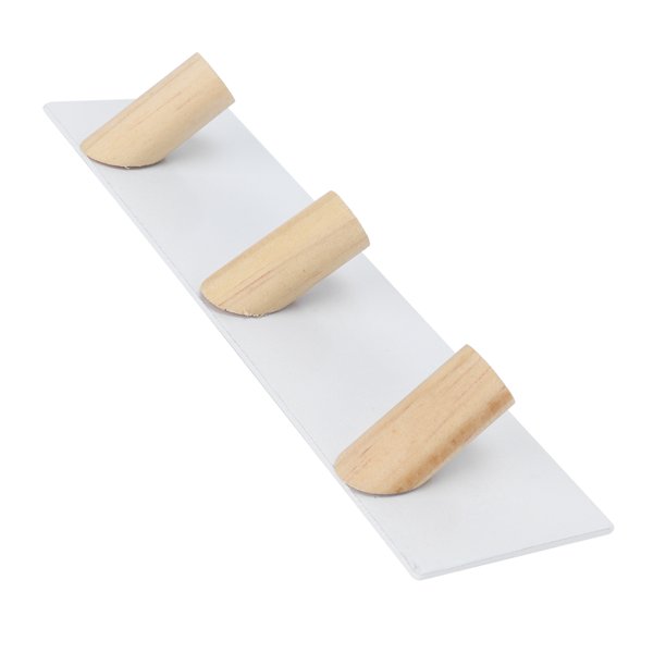  Perchero de pared de madera, para colgar en la pared, para  sombreros de entrada, para colgar en la pared, color blanco, tamaño de 5  ganchos : Hogar y Cocina