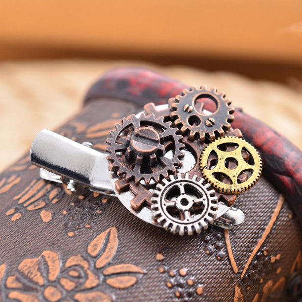 Steampunk,Pinza para el pelo con mini gótico Steampunk,Accesorios