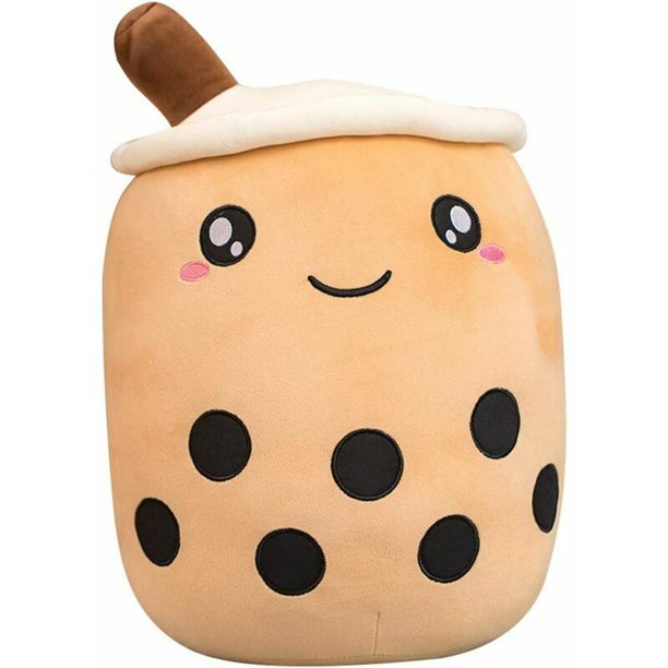 Giocattolo di peluche, cuscino di peluche Bubble Tea, cuscino decorativo di  peluche, bambola di peluche carina peluche cuscino paffuto regalo che  abbraccia morbido cuscino imbottito cuscino per bambin esquí esquí Gafas de