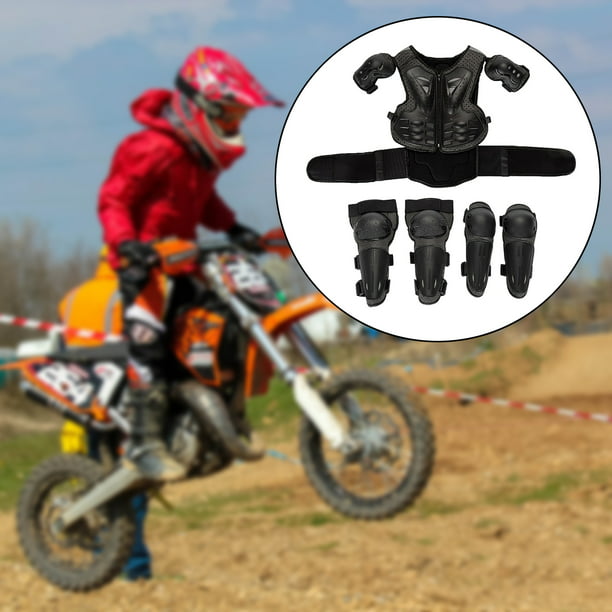Niños Motocicleta Traje cho Protector De Espalda Coderas Para Sunnimix Armadura de motocross niños | Walmart en línea