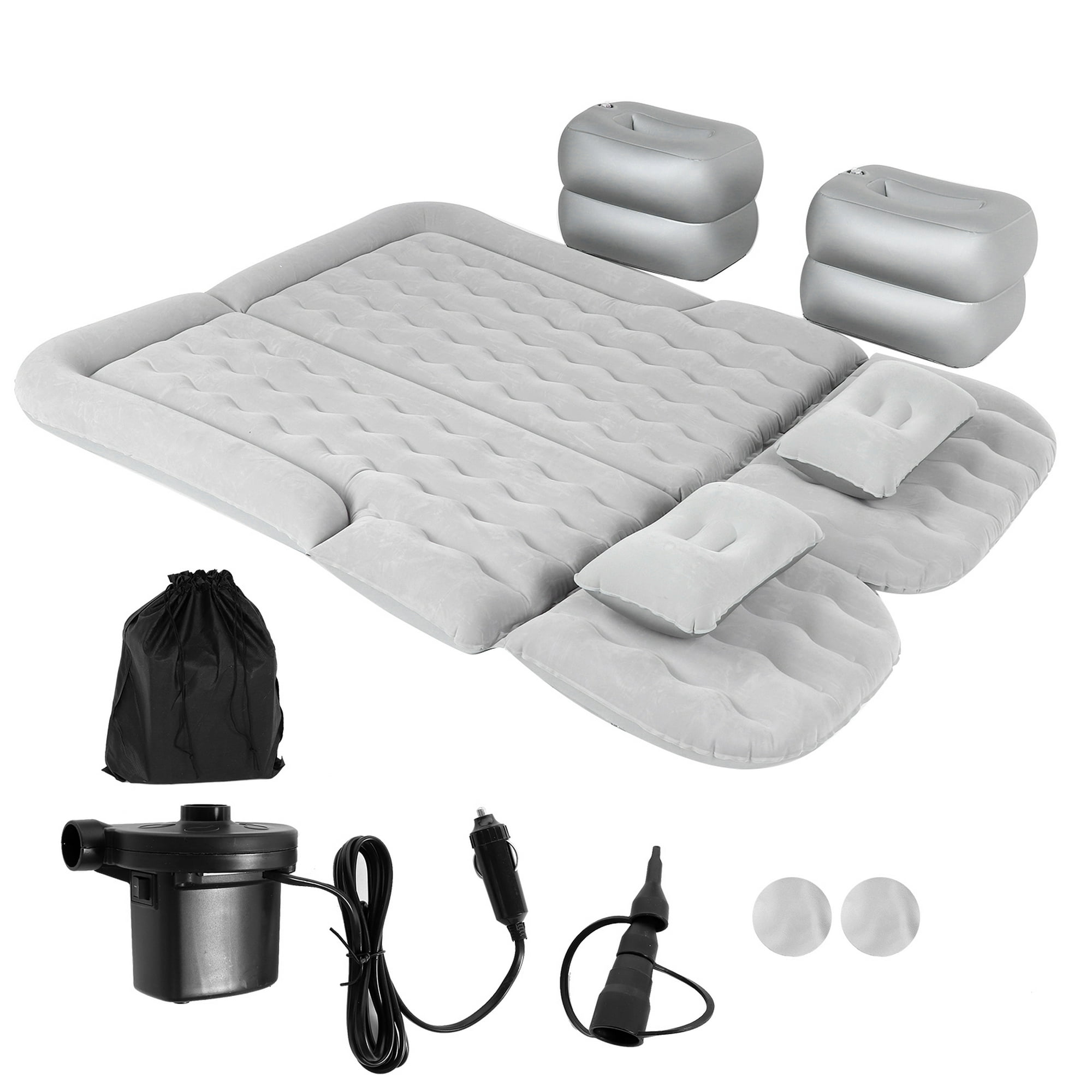 Colchón hinchable color gris Kit completo de cama inflable para