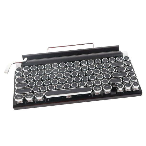 Teclado mecánico para máquina de escribir, teclado para máquina de escribir,  teclado para máquina de escribir de 83 teclas, teclado para máquina de escribir  retro impulsado por el rendimiento