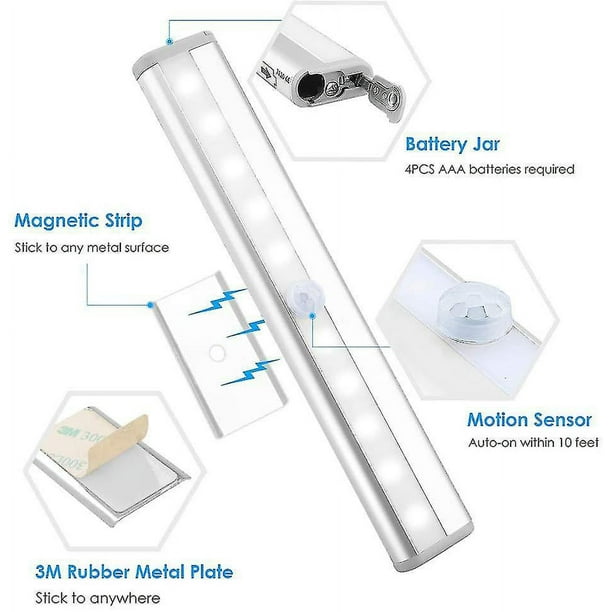 Luz LED Para Gabinete Lámpara Inalámbrico De Armario Sensor De