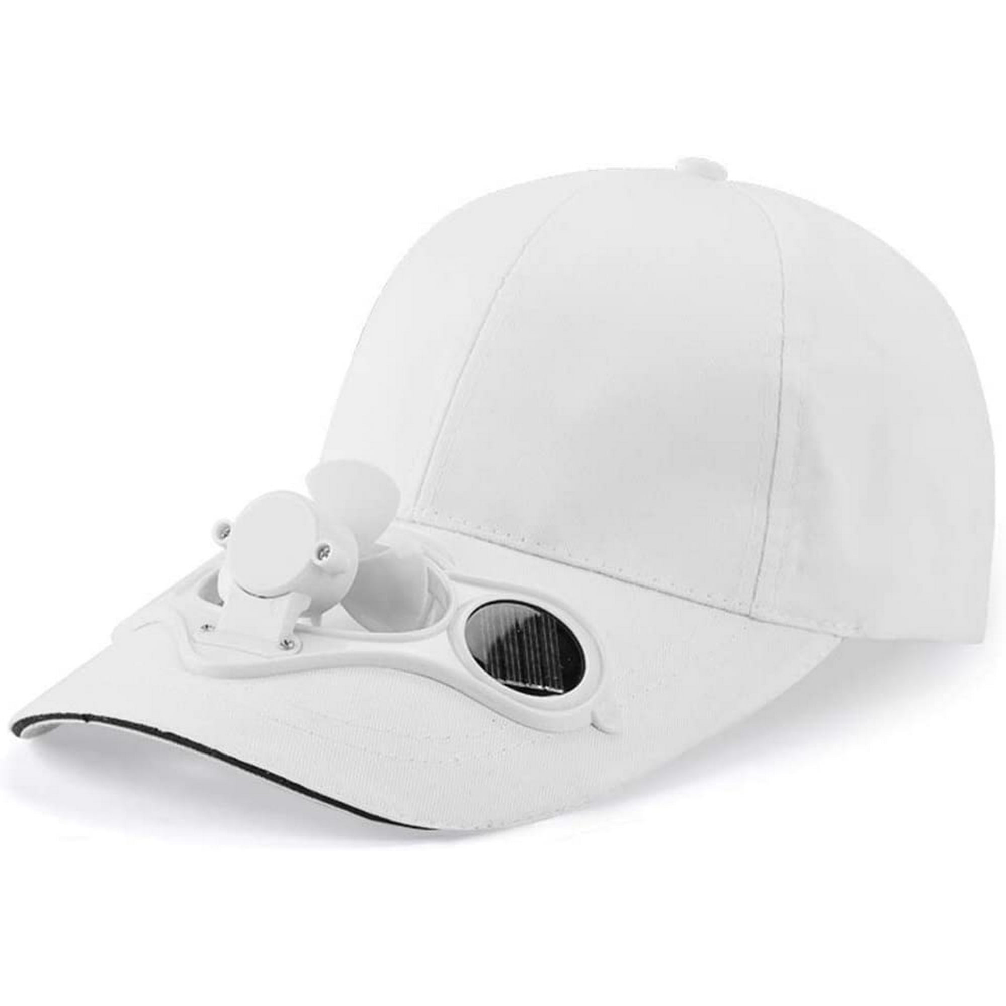 RV Sombrero de la sombrilla de la gorra de béisbol del ventilador de  enfriamiento de energía solar del verano, sombrero del ventilador solar,  blanco Rojo Verde
