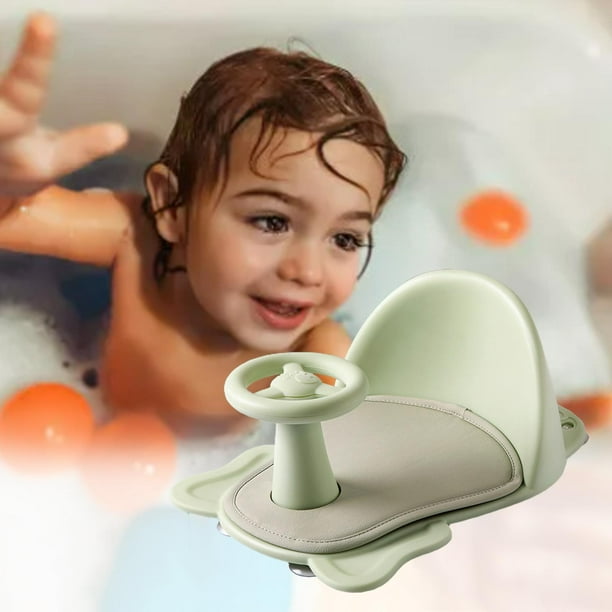 Bebé Asiento de baño Silla de baño Seguridad Siéntese Bañarse Respaldo  Verde perfke asiento de baño para bebés