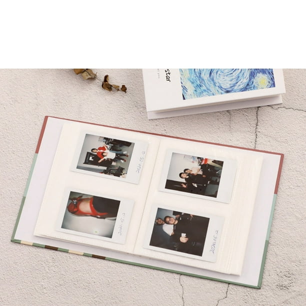Mini álbum de fotos de 4 pulgadas, bolsillos interiores uniformes, álbum de  fotos pequeño con paso de página natural, 4 pulgadas, 2 marcos, 200 hojas,  tipo 2