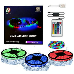 Tira de luces LED Multicolor 3528 RGB 5M. DOSYU DY-YL02