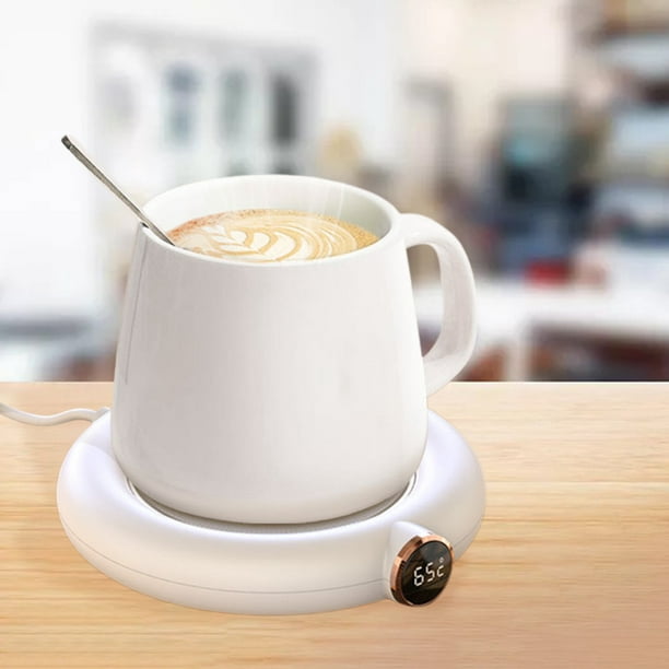 PUSEE Calentador de taza de café y lindo juego de tazas de gato, calentador  de taza de café para escritorio con apagado automático, calentador de