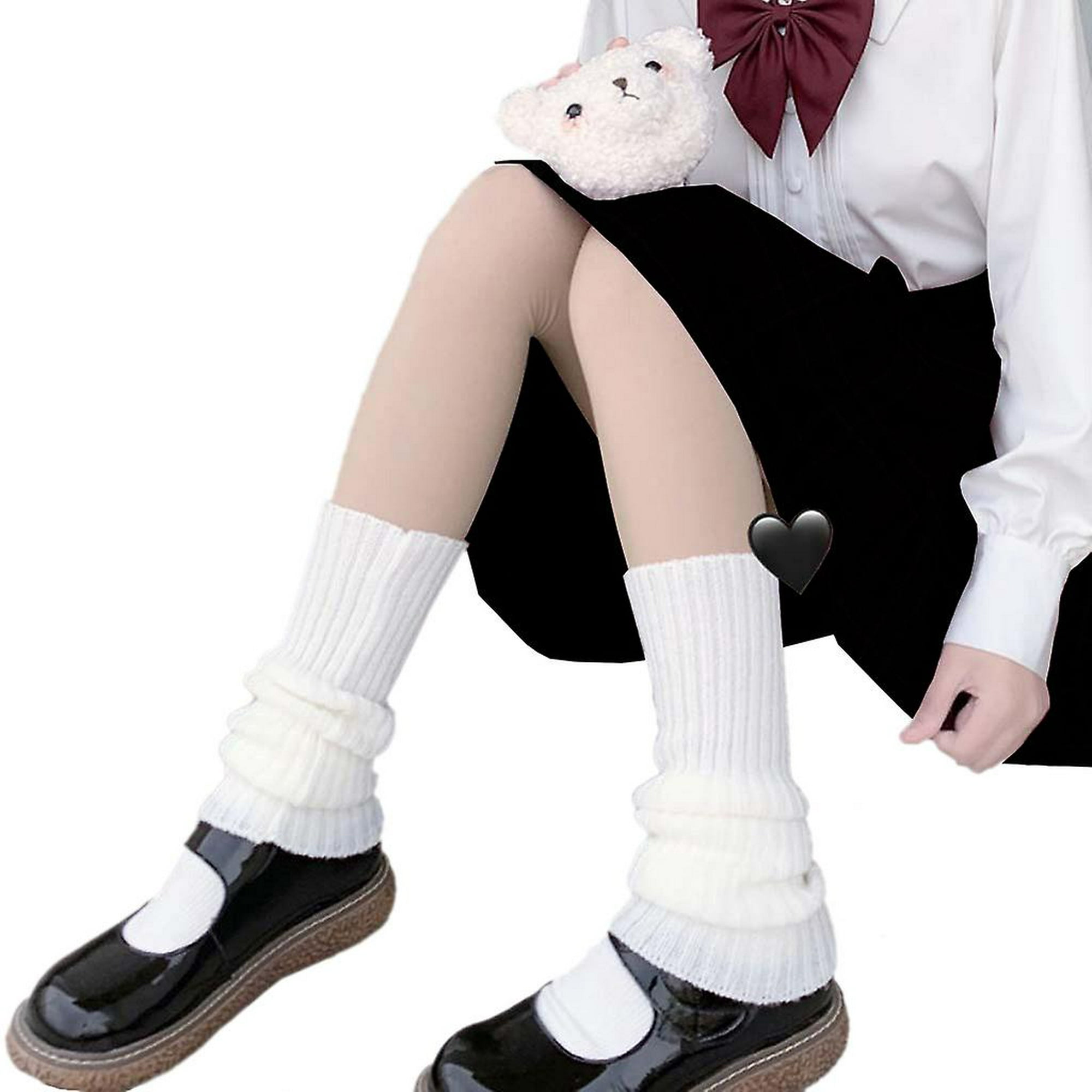 Calentadores Piernas Mujer Chica Calentadores de pierna de lana Bola de  punto cubierta de pie Mujeres otoño invierno pierna calcetines calcetines  calcetines montón calcetines calentadores de piernas : :  Deportes y Aire
