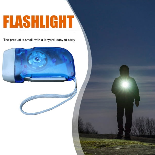 Luz de emergencia de mano Manivela de mano 3 LED de luz brillante  autoalimentada para acampar en casa Supervivencia de emergencia FLhrweasw  Nuevo
