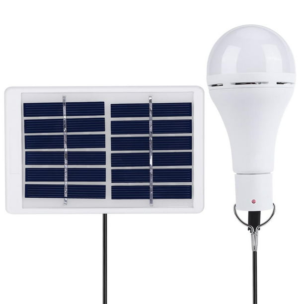 Bombilla LED impermeable solar para exteriores recargable para el hogar  acampar