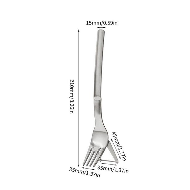 Cortador de frutas Cortador de tenedor de sandía de diseño de doble  propósito (Plata) Tmvgtek excursión de campamento