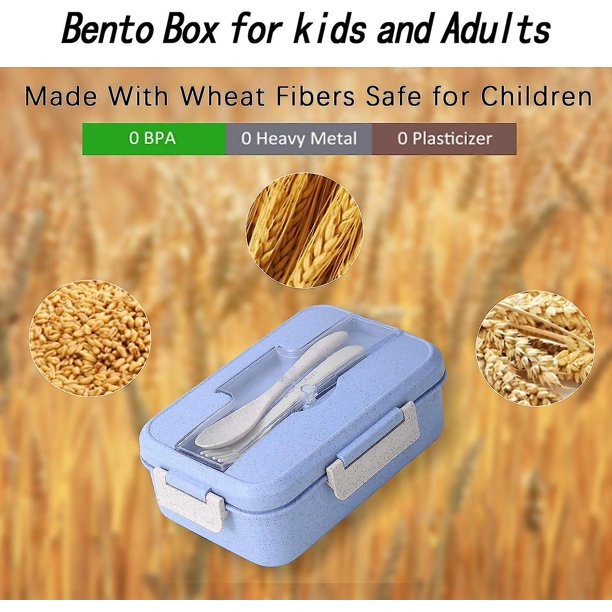 Caja Bento, Caja Bento para niños, Fiambrera ideal a prueba de