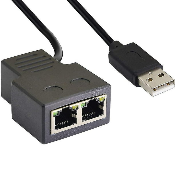Conector RJ45, extensor de red, adaptador Ethernet hembra a hembra,  acoplador divisor de interfaz Gigabit para