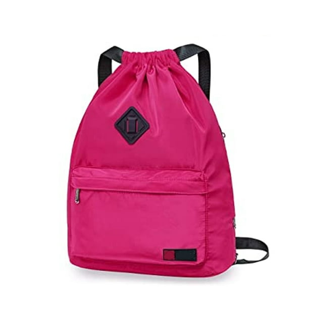 WANDF Mochila Cuerdas Bolsa de Cuerdas Mochila Gimnasio Bolsa Deporte Bolsa  de Gimnasio Mochila con cordón para Mujer Hombre