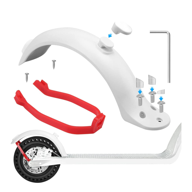 Guardabarros Trasero Blanco Patinete Eléctrico Xiaomi M365 / M365 Pro