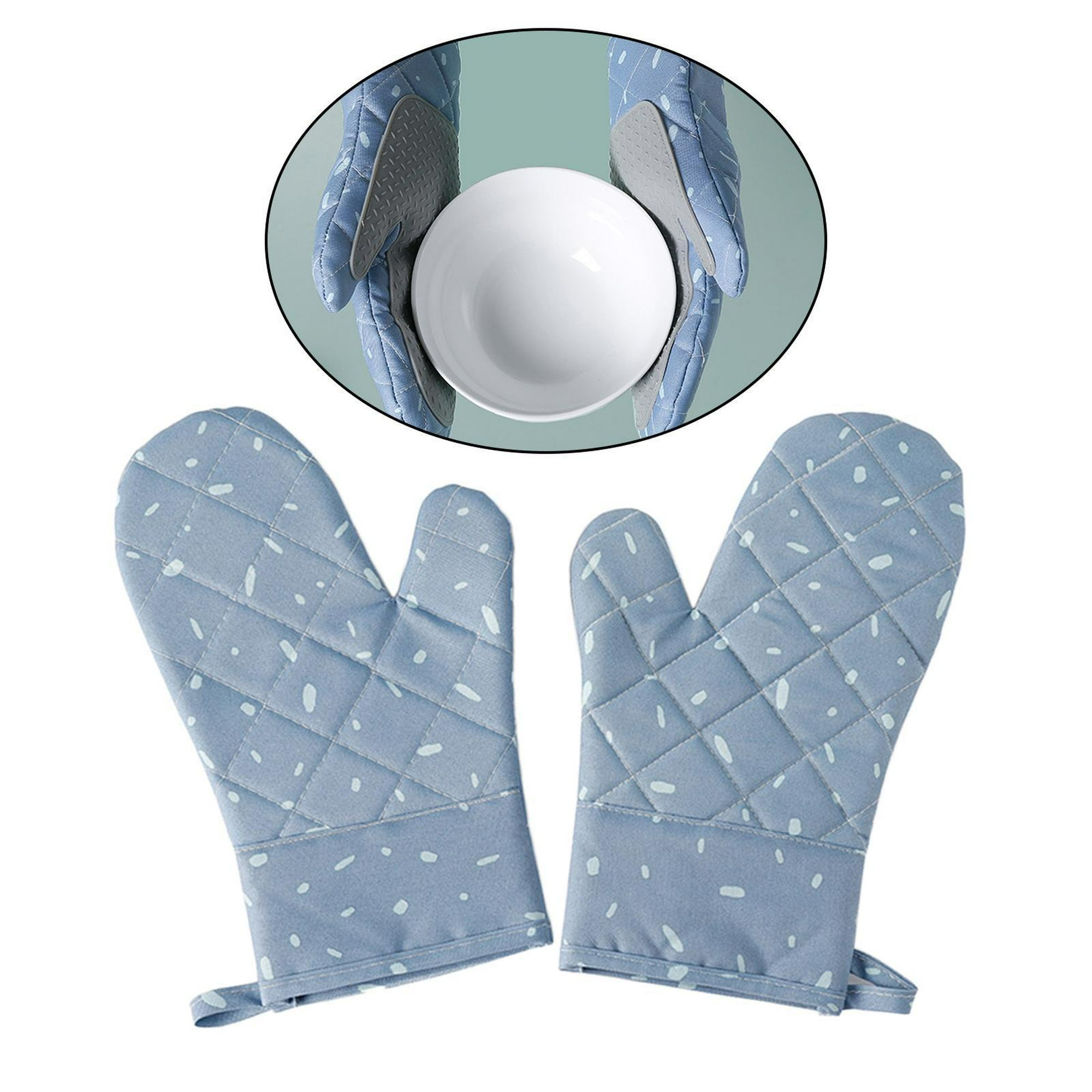 DOITOOL Guantes de cocina para niños, 2 unidades, guantes para horno de  microondas, guantes de cocina resistentes al calor, guantes de cocina