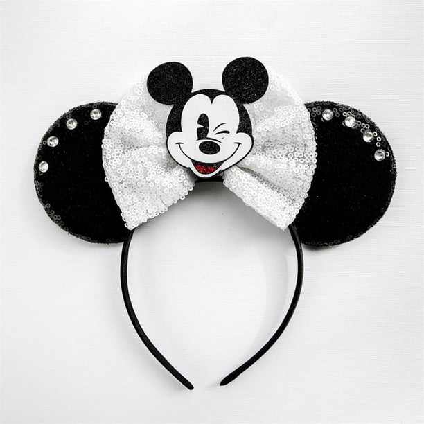 Aonuily Diadema con orejas de Minnie Mouse, 3 piezas de orejas de Mickey  Mouse para niños y adultos, accesorios de disfraces para niñas (negro, 3  piezas) : : Belleza