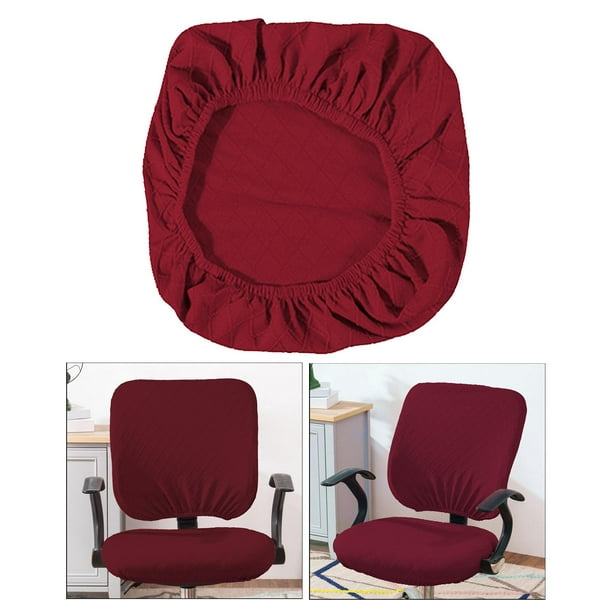 1 pieza Funda para silla de oficina de poliéster, funda para silla de  oficina roja minimalista para todas las estaciones, Moda de Mujer
