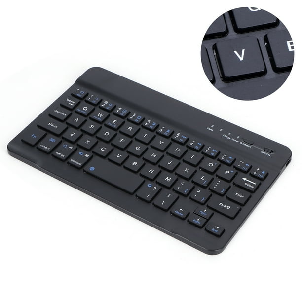 Teclado Bluetooth Mini Teclado Universal Inalámbrico Recargable para  Tableta para Teléfono PC, Tipo 1, Negro, 7.9 pulgadas Inevent EL001049-01B