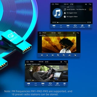 Kenally Reproductor MP3 Bluetooth para coche, reproductor de música, Radio  Estéreo M10 12V con puerto USB, carga de teléfono, pantalla táctil, AUX-in  Combinaciones de reproductor de DVD/TV para Kenally VI001557-00B