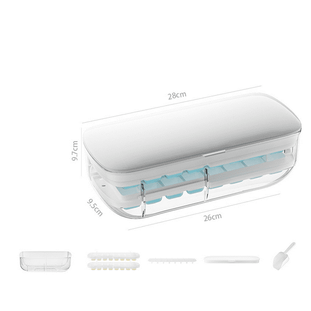 Bandeja para cubitos de hielo blanca