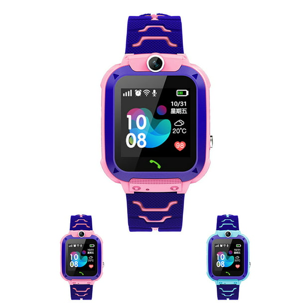 Reloj inteligente para teléfono para niños, para niñas, SOS, cámara de  llamadas bidireccionales, reloj inteligente para selfies, modo escolar, 16