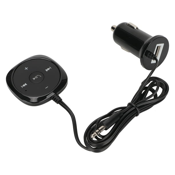 Cargador de Coche / Kit de Automóvil Bluetooth con Control Remoto con Cable  BC20 - AUX - Negro