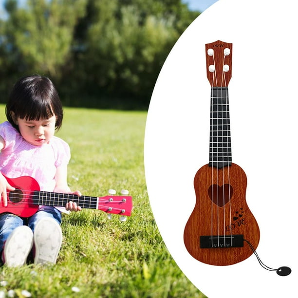 Guitarra de juguete para ukelele para , juguetes para ,6 rosado Sunnimix  Juguetes de ukelele para niños